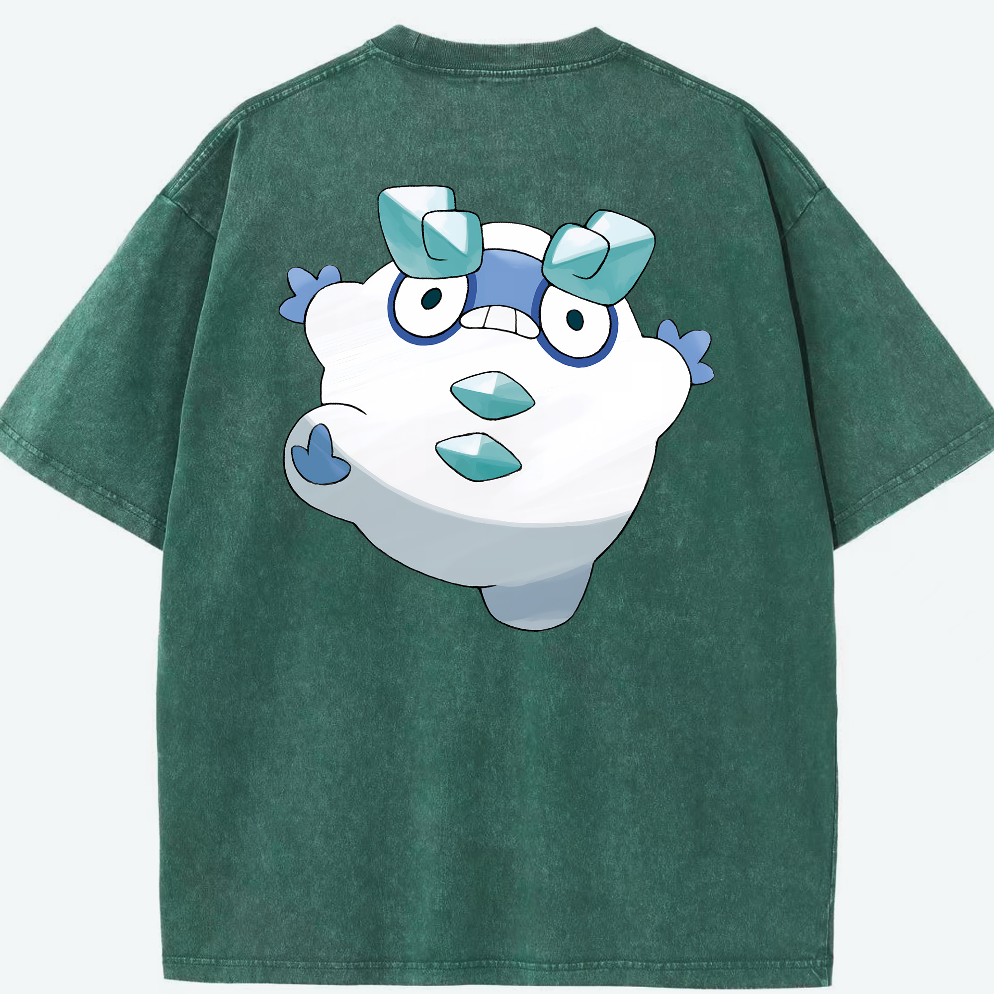 （画像用） ポケットモンスター Pokémon 綿100% ヴィンテージ風 半袖Tシャツ（背面プリント）
